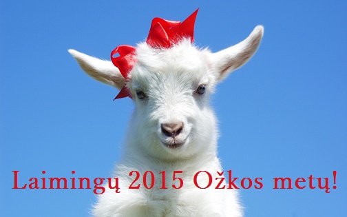 atvirukas su sveikinimais Ožkos metams 2015